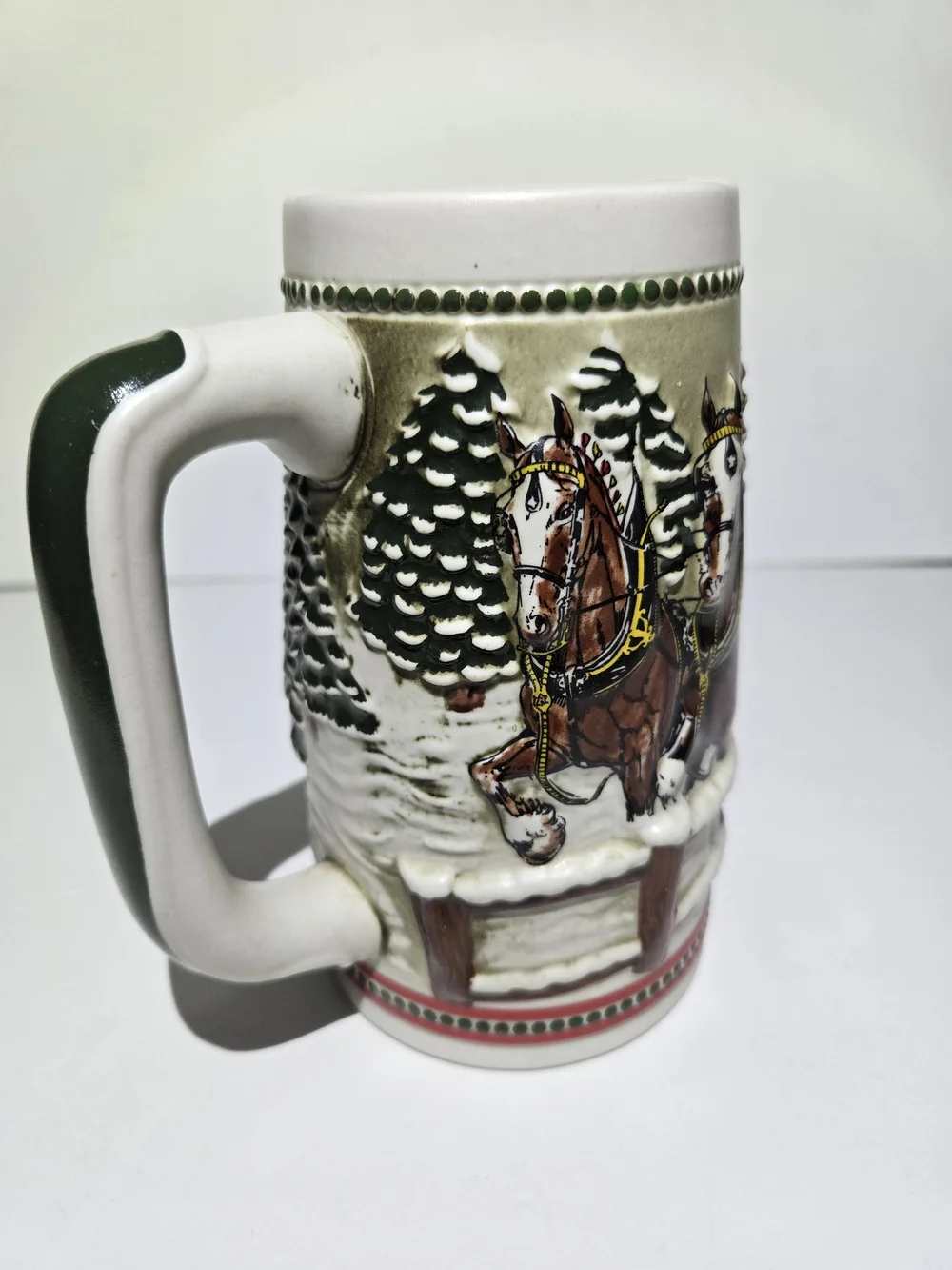 Budweiser Clydesdales Limited Edition Holiday Stein Ceramarte